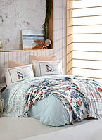 Постільна білизна Istanbul "Denise" + 2 рушника (пештемаль) євро-розмір 100% бавовна Туреччина