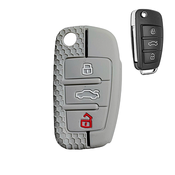 Чохол для ключа Audi сірий