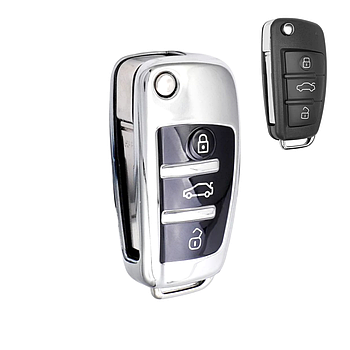 Чохол для ключа Audi сірий