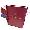 Обкладинка "Курсовий проект" бордо, бумвініл, тиснення під золото, 215×305 мм, 20 мм корінець (5 шт/уп), фото 2