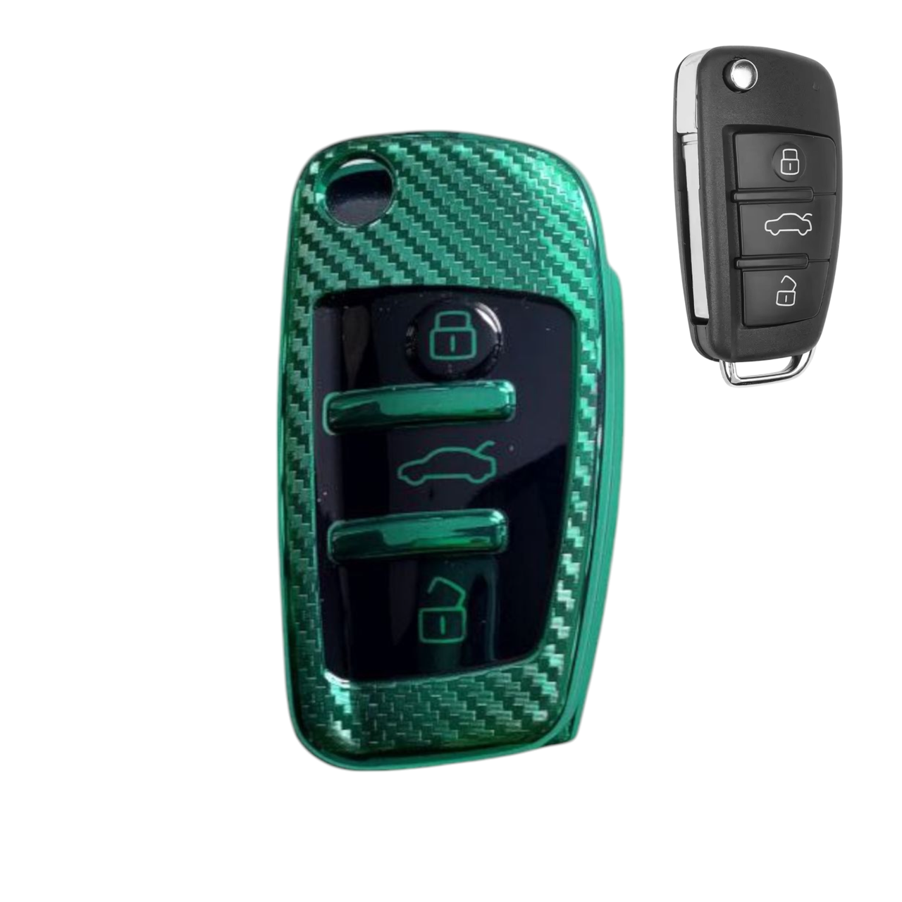 Чохол для ключа Audi зелений, фото 1