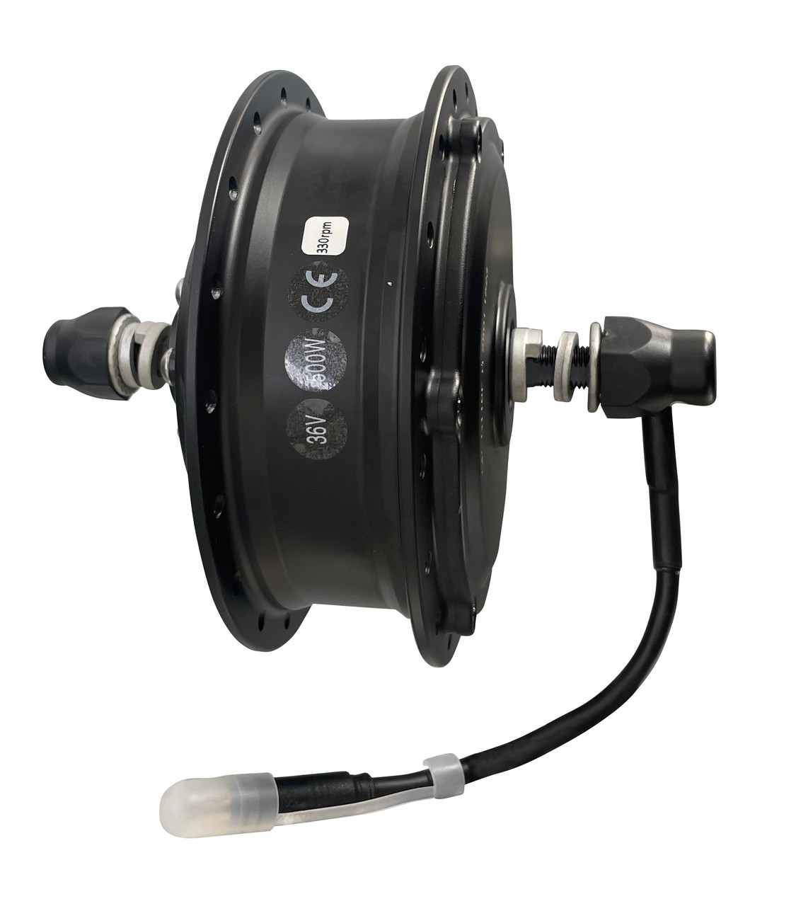 Двигун GP G104F редукторний 330 об./хв 36B 500 Вт передній 36H. 150 мм 12G чорний (MOT-055), фото 1