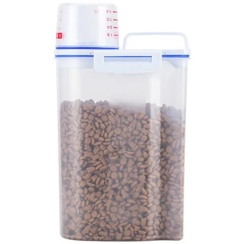 Контейнер для зберігання корму Pet Food з кришкою і дозатором 2л (3_06397)