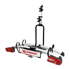 Велобагажник на фаркоп автомобіля Steinhof Veturo 2 Pro, складаний на 2 велосипеди