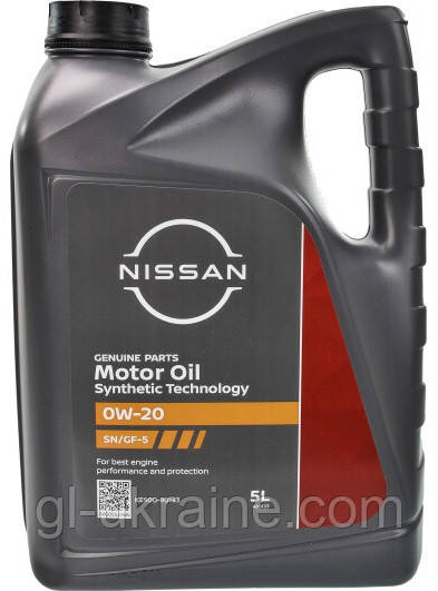 Моторна олива NISSAN 0W-20 SN, 5л (KE900-90143)