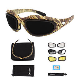 Тактичні стрілецькі окуляри Daisy C5 Хакі з поляризацією та набором із 4 лінз