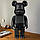Дизайнерська іграшка Беарбрік 28 см чорний. Статуетка Bearbrick 400% Black. Bearbrick, фото 5