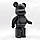 Дизайнерська іграшка Беарбрік 28 см чорний. Статуетка Bearbrick 400% Black. Bearbrick, фото 8