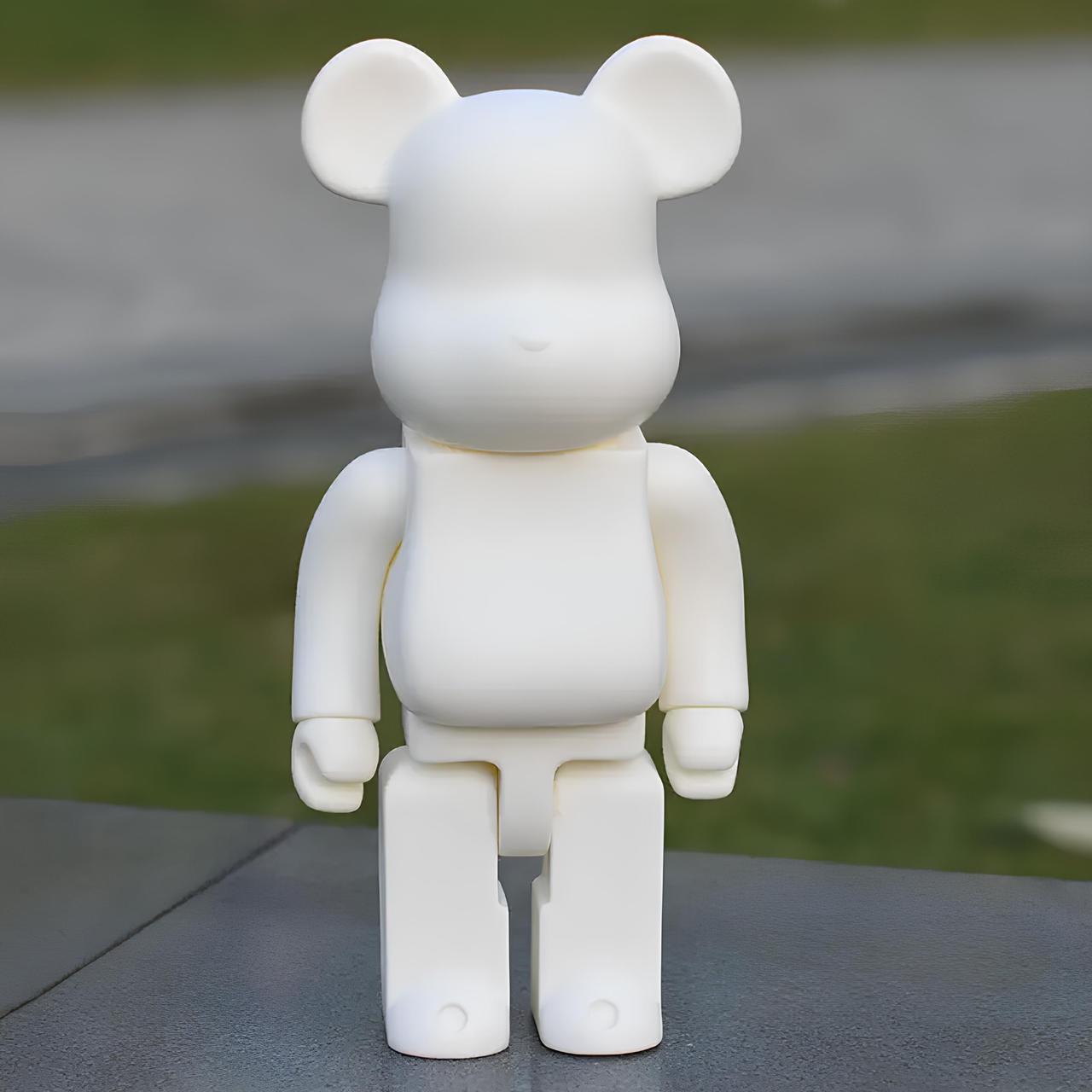 Статуетка Bearbrick 400% White 28 см. Іграшка дизайнерська Беарбрик білий. Bearbrick