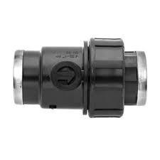 Клапан  зворотній 1-1/4"-1-1/4", Унідельта, різьбовий РВ-РВ, поліпропіленовий