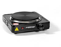 Компактна електрична настільна плита 1000вт, Побутова переносна однокомфоркова плита для готування їжі поза домом, Потужна плитка