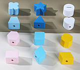 Іграшка шнурівка сортер Геометричні фігури від Obetty, фото 5