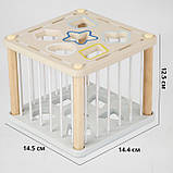 Іграшка шнурівка сортер Геометричні фігури від Obetty, фото 8