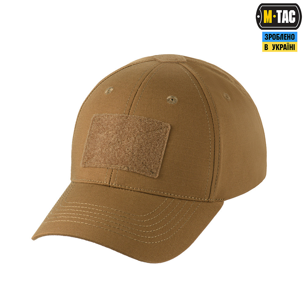 Бейсболка тактична M-Tac Elite Flex ріп-стоп Coyote