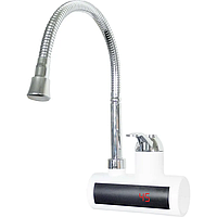 Водонагрівач проточний настінний ZERIX ELW21-EFW 3 kW, з індик. темп., рефл. вилив (ZX4702)