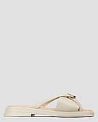 Шльопанці жіночі бежеві натуральна шкіра Україна ALROMARO — розмір 36 (23,5 см) (модель: ALR2053-2KBeige)