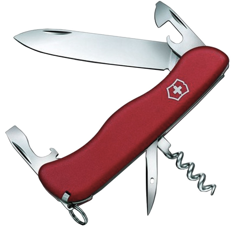 Ніж складаний, мультитул Victorinox Picknicker (111 мм, 11 функцій), червоний 0.8353, з нержавіючої сталі та ергономікою, фото 1