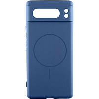 Чохол Silicone Cover Lakshmi Full Camera (AA) with MagFit для Google Pixel 8 Pro Синій / Navy blue
