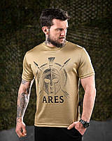 Тактична футболка койот, військова літня футболка койот, чоловіча футболка oblivion койот, футболка зсу койот, армійська футболка