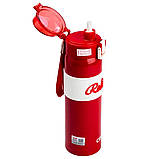 Термос Relax з поїлкою з металевою колбою 520 мл Червоний HP17304B, фото 2