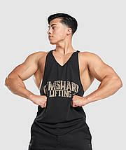 Майка спортивна GymShark Lifting Stars Stringer - Black M, фото 5