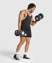 Майка спортивна GymShark Legacy Ringer Stringer - Black XXL, фото 4