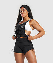 Майка спортивна GymShark Legacy Ringer Stringer - Black XXL, фото 5