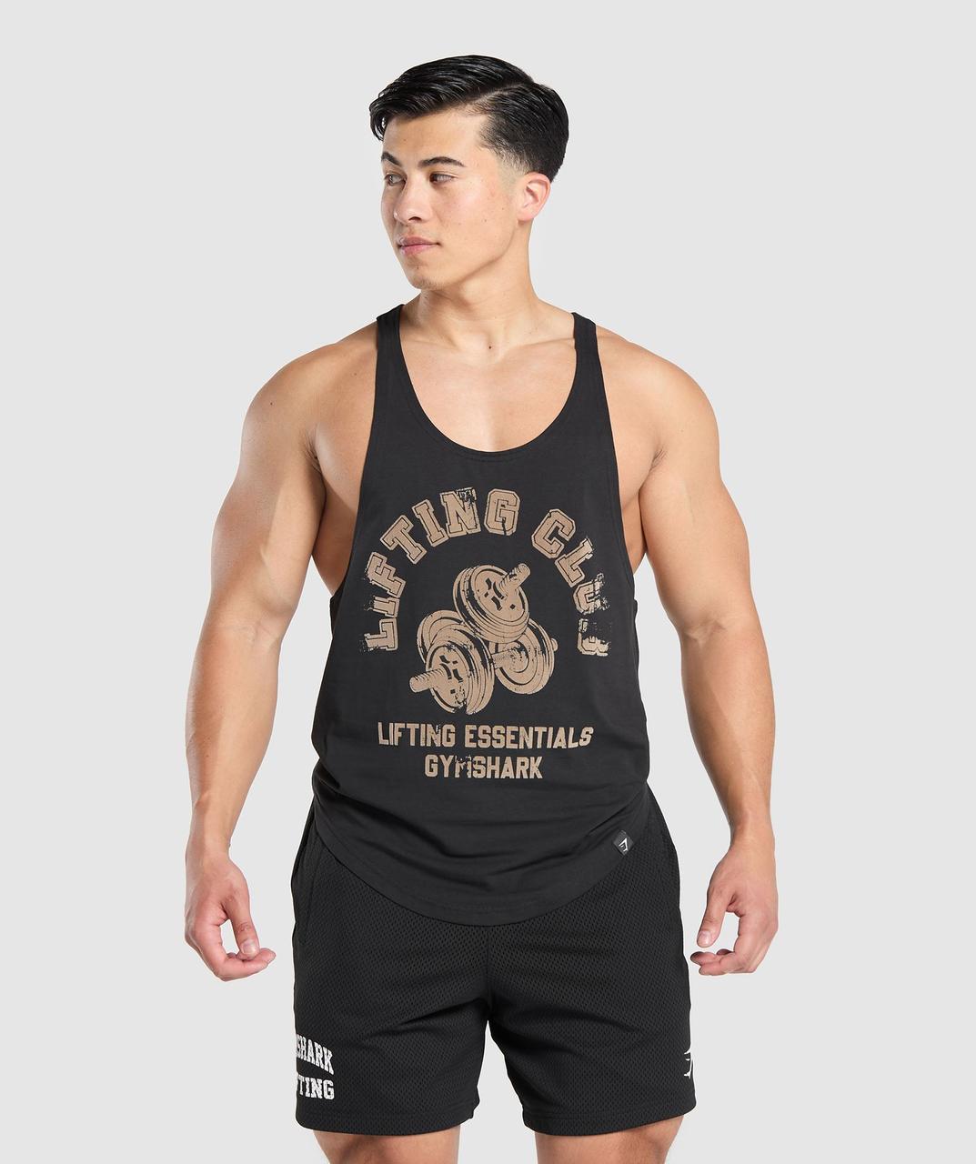 Майка спортивна GymShark Lifting Essential Stringer - Black XXL