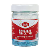 Вафельні блискітки перламутр блакитний SLADO (15 г)