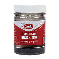 Вафельні блискітки перламутр Чорний SLADO (15 г)