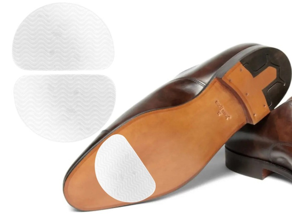 Наліпки на підошву взуття Adhesive Sole Protectors Half Round White, фото 1