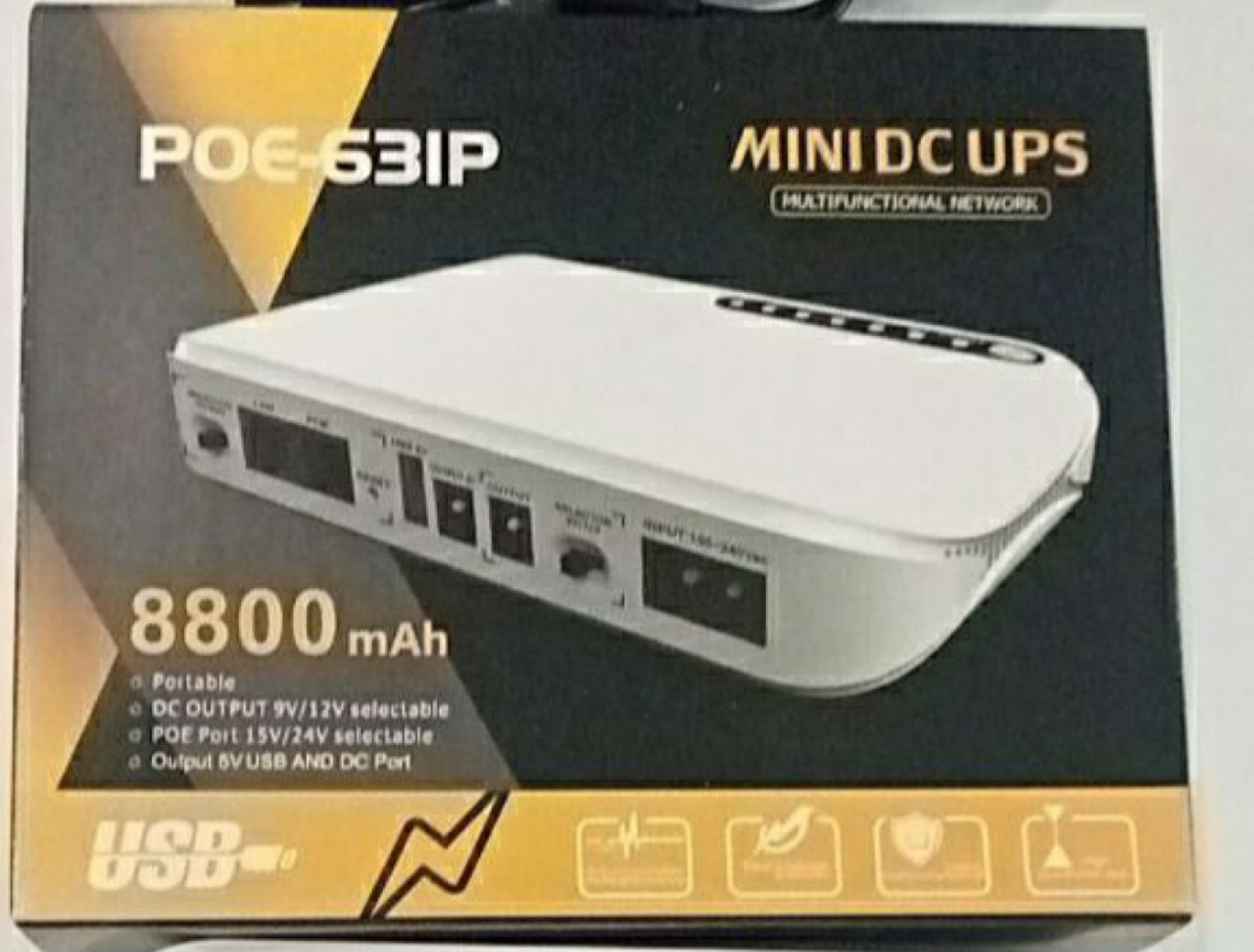 UPS/Power Bank для роутера 8800 mAh, для безперервного живлення маршрутизатора POE-631IP Лучшая цена