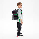 Шкільний набір YES Minecraft Time S-101 LED (рюкзак, пенал, сумка, ланчбокс, пляшка) 130-145 см, фото 6