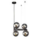 Сучасна люстра для невеликої кімнати 7521011-4 BK+BK, фото 2