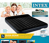 Надувний матрац Intex Велюр з підголівником 64144, фото 4