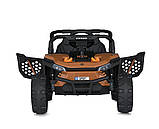 Електромобіль дитячий Bambi Racer Джип радіокерований жовтогарячим M 5811EBLR-17 (24V), фото 3