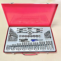 Набір плашок і мітчиків, 52 од., M3-M12. INTERTOOL SD-8052