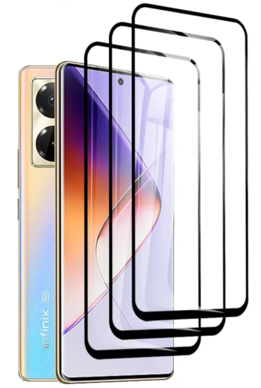 Захисне скло 3 шт CDK для Infinix Note 40 Pro/ Note 40 Pro+ | 3D Full Glue (018453) (black)
