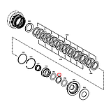 0635.302.089, 332/C4693, ZGAQ-02034, 263-4911 Підшипник аксіальний 55x78x6 КПП HL 270, HL 290, фото 2