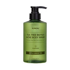 Гель для душу від висипань на тілі Kundal Tea Tree Bioticts Acne Body Wash Apple Green Tea 500 ml