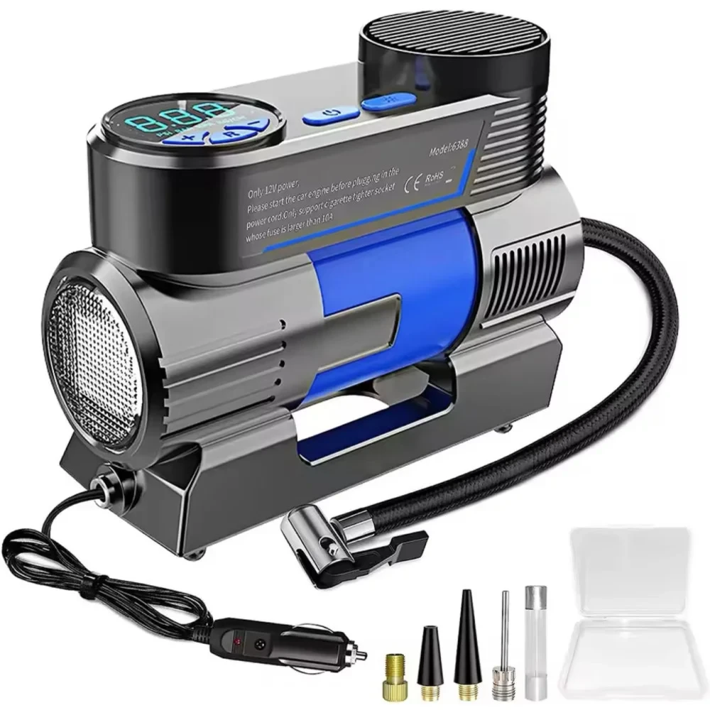 Портативний автомобільний повітряний компресор Air Pump AND 25521-3 Компактний насос 12 В із цифровим дисплеєм iC227