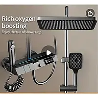 Многофункциональная душевая система для ванной из нержавеющей стали с LED-дисплеем и цифровым термостатом