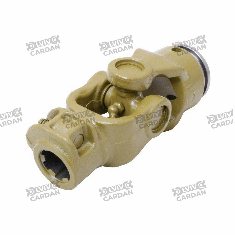 Сільгосп шарнір - хрестовина 27x70, 6 шліців 34.9 мм, труба лимон 413, 390 Нм (JS2770-6-L413)