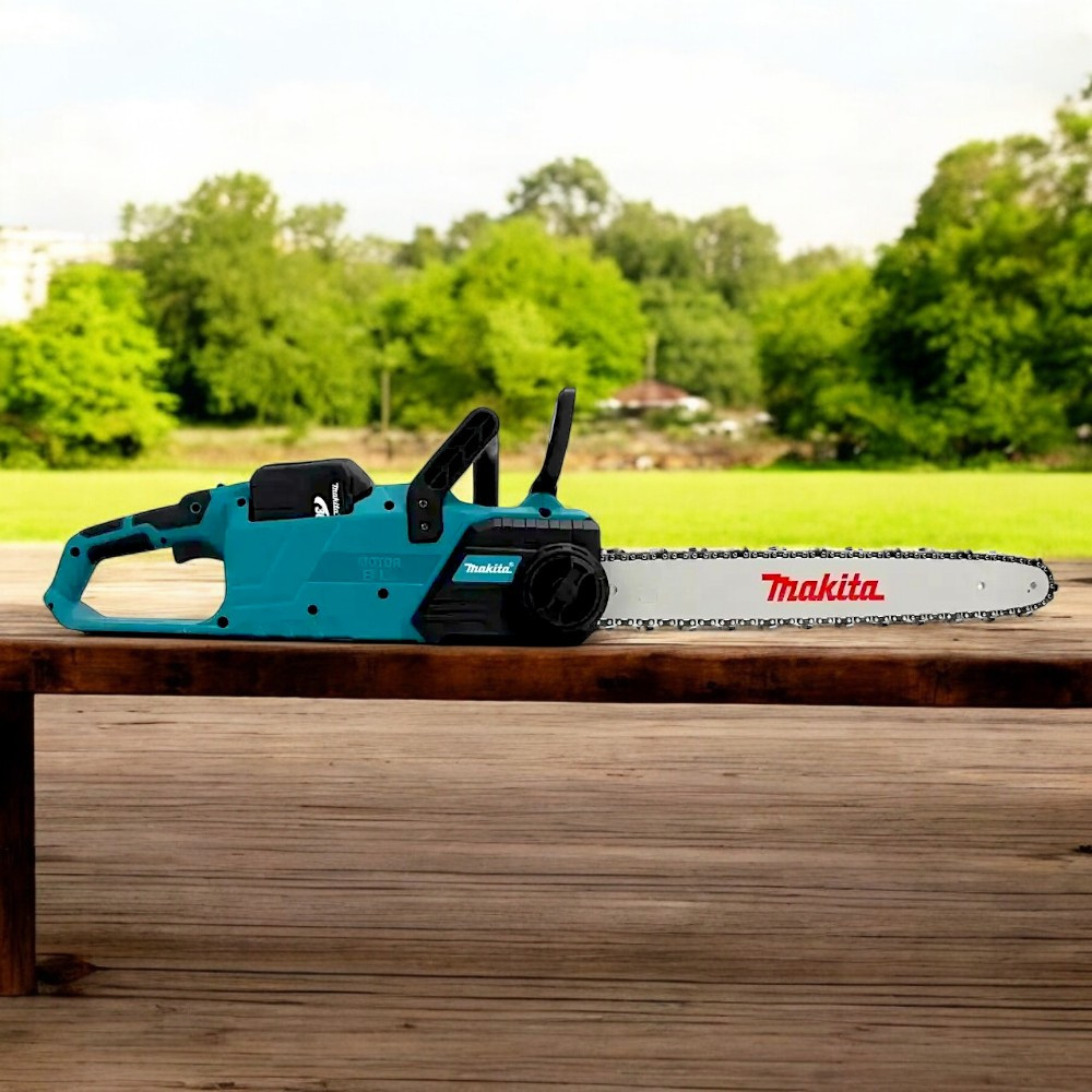 Потужна акумуляторна пила Makita UC017GZ 36В Якісна ланцюгова пила з шиною 45см Макіта Ланцюгова пила 2 режими, фото 1