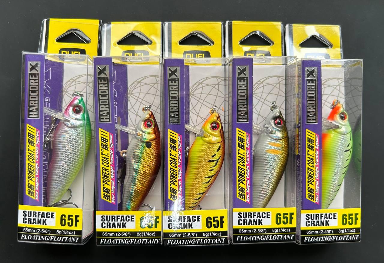 Набір Воблер Fishing Hardcore Surface Crank 65F (5шт), фото 1