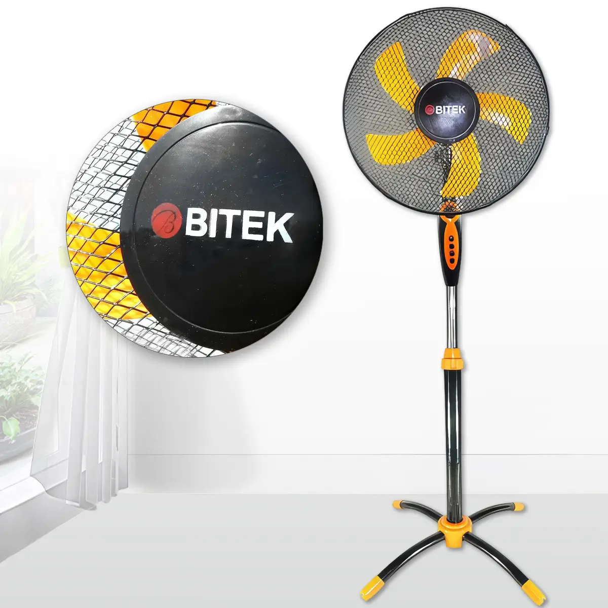Підлоговий вентилятор 16" BITEK BT-1630BO (Ціна за 4 шт.)
