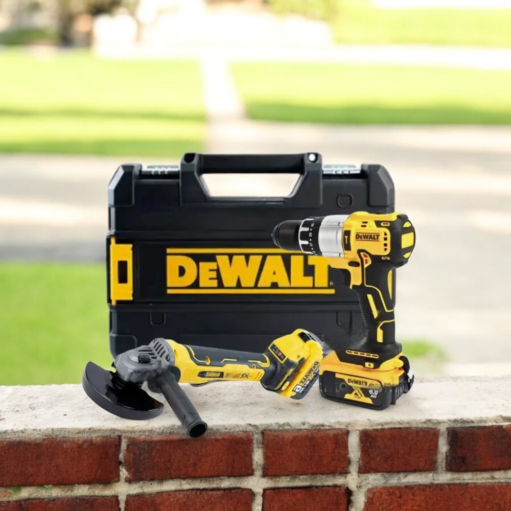Набір акумуляторного інструменту 2в1 DeWALT Комплект інструменту Деволт Шуруповерт DCD996P2 Болгарка DCG413