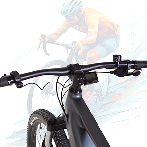 Електровелосипед EcoBike Challenger 29" 500Вт 48B 12.5А*г дисплей вбудована батарея темно-сірий без крил без багажника, фото 3