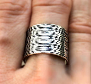 Срібне безрозмірне кільце, 6 грамів, фото 3