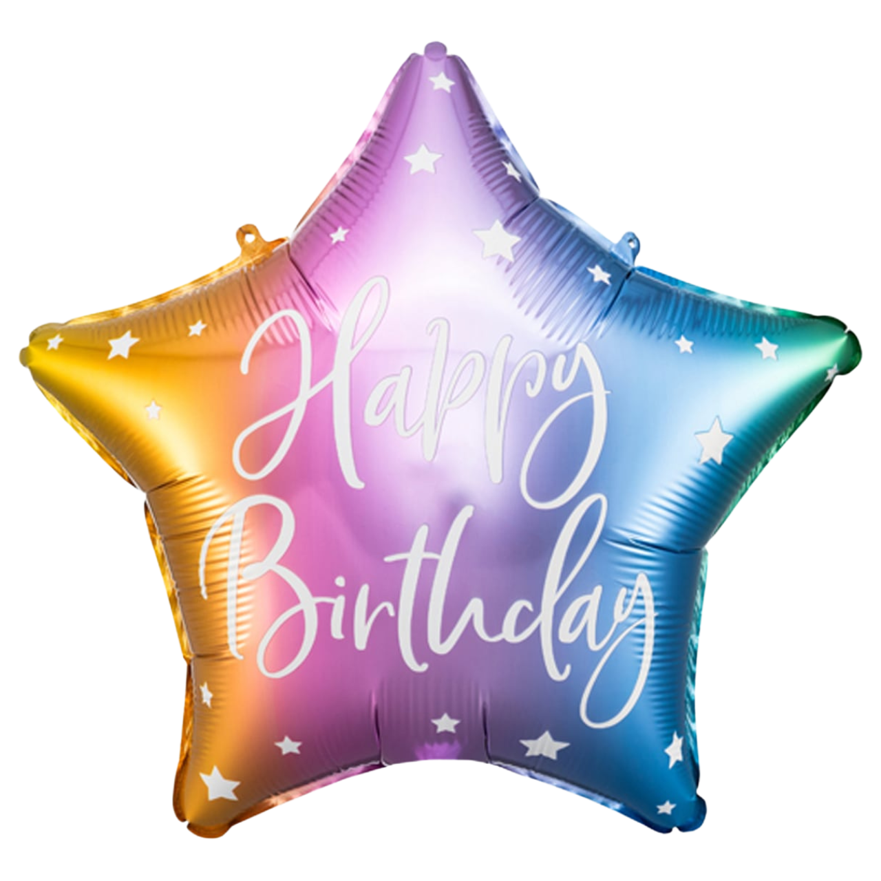 ПД003 PARTY DECO-ПД Зірка 18" Happy Birthday - омбре (УП)